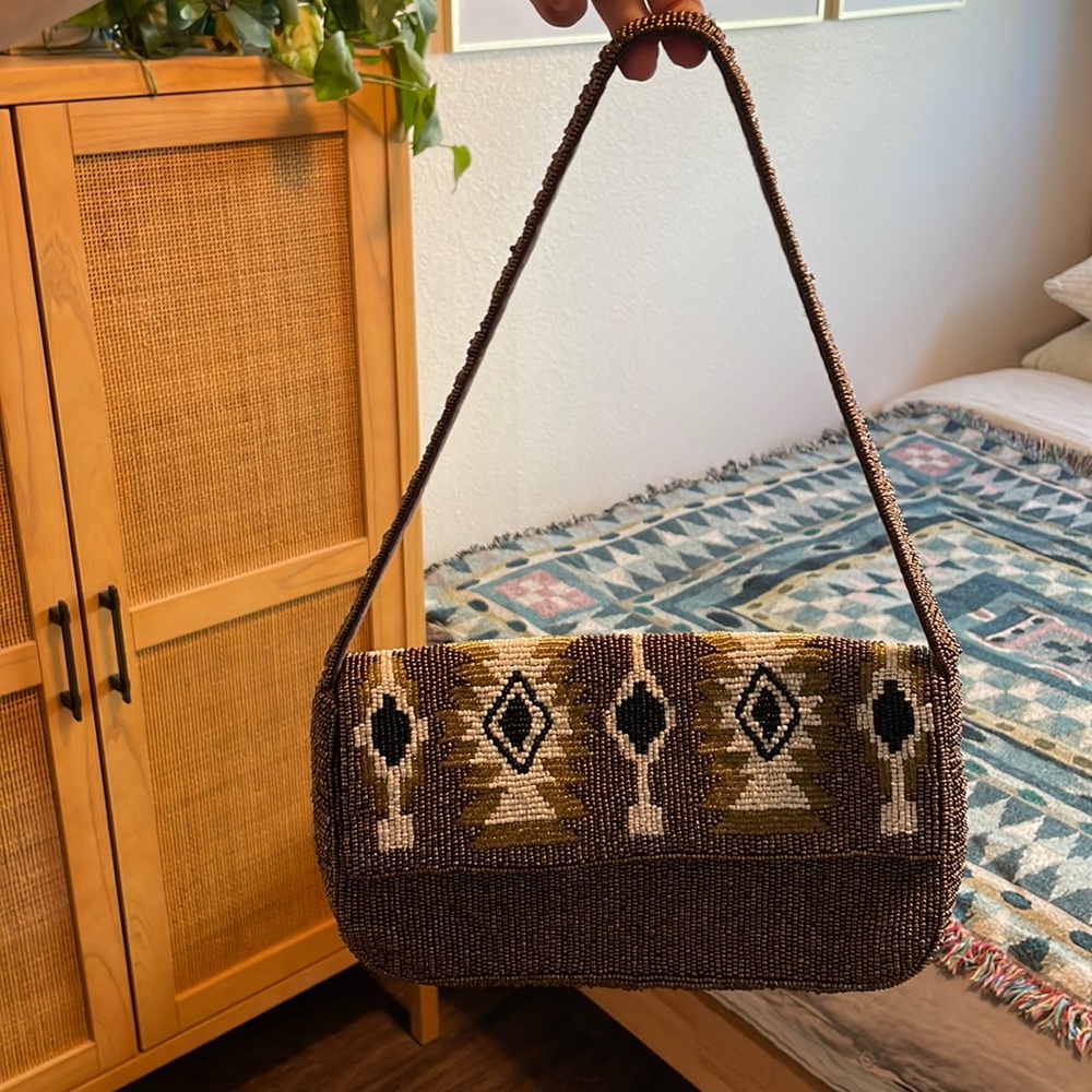Free People beaded shoulder purse